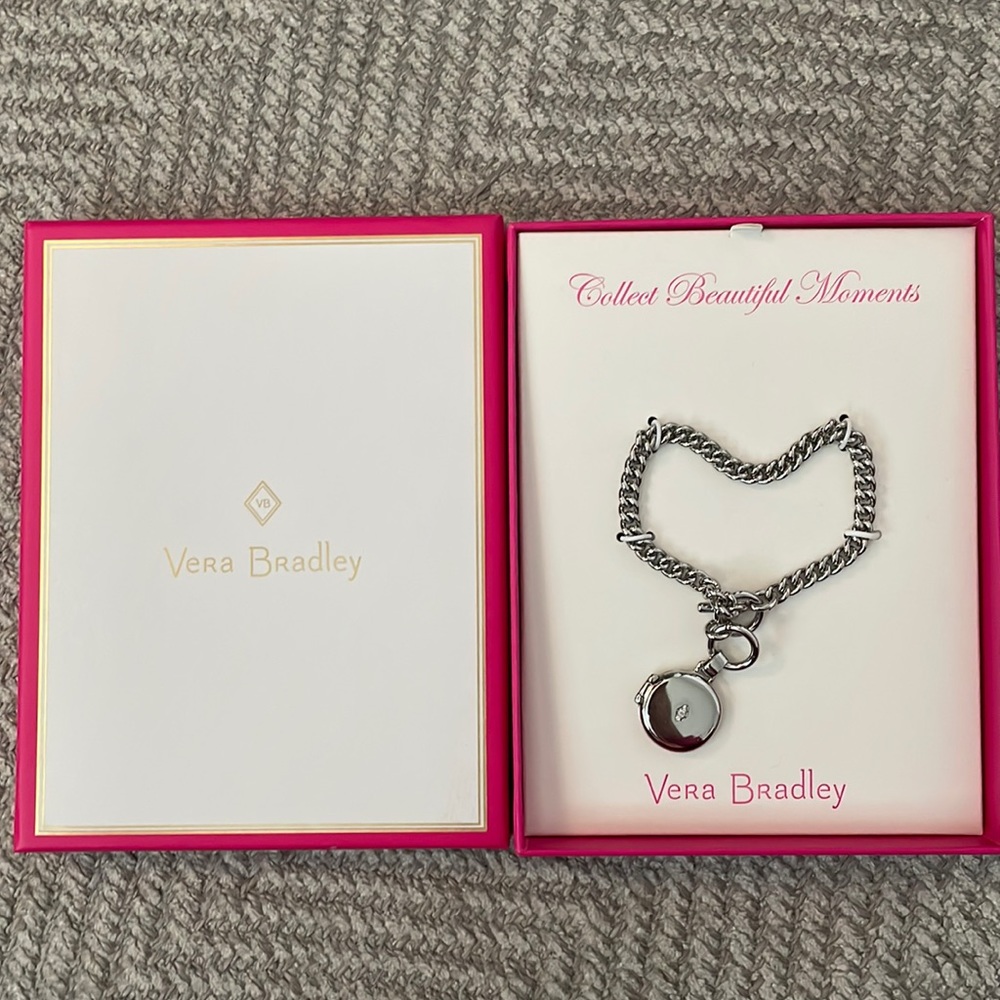 • *New!* Vera Bradley collect beautiful moments bracelet locket